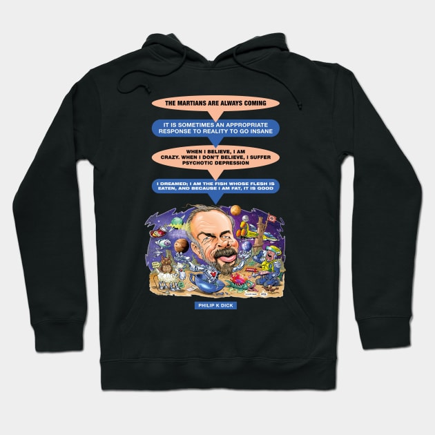 Philip K. Dick Hoodie by PLAYDIGITAL2020